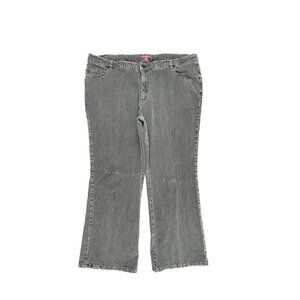 Woman Within Bootcut Women's size 24WP Gray Corduroy Pants